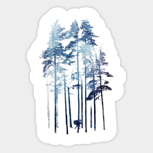 Winter Wolf Sticker by astronaut